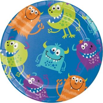 Celebrations Value Fun Monsters Paper Lunch Plates