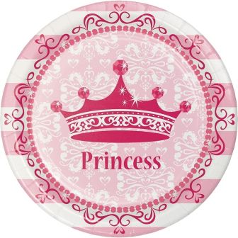 Celebrations Value Pink Princess Royalty Lunch Plates