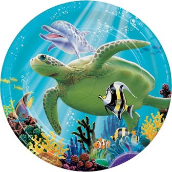 Ocean Party Lunch Plates Sturdy Style