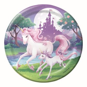 Unicorn Fantasy Dinner Plates Sturdy Style