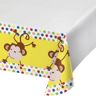 Celebrations Value Fun Monkey Plastic Tablecover Border Print
