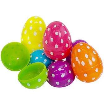 Easter Polka Dot Fillable Eggs