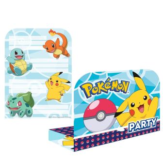 Pokémon Invitations Party - 8pk