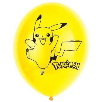 Pokémon 11" Latex Balloons - 6pk