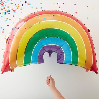 Large Rainbow Foil Balloon - 34"