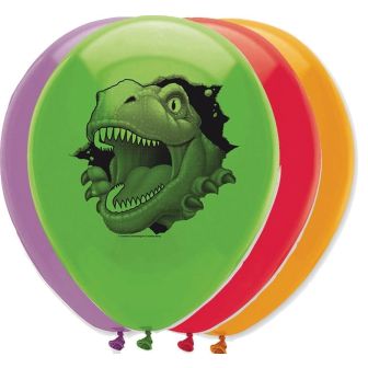 Dino Blast Latex Balloons 2 Sided Print