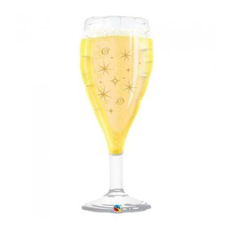 Bubbly Wine Glass Foil Balloon - 39"
