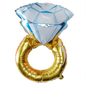 Giant Gold Ring Foil Balloon - 81cm