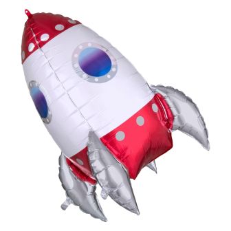Rocket Ship UltraShape Foil Balloon