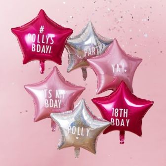 Personalise Your Own Foil Star Balloon Kit