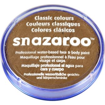 Snazaroo Dark Brown Face Paint - 18ml