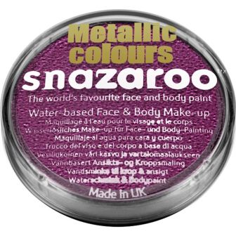 Snazaroo Metallic Purple Face Paint - 18ml