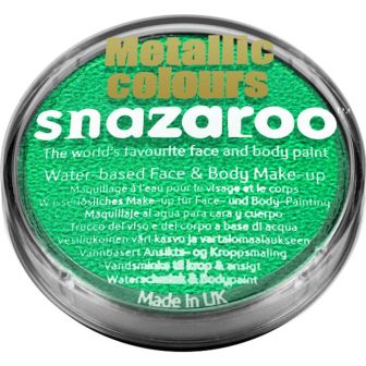 Snazaroo Metallic Green Face Paint - 18ml