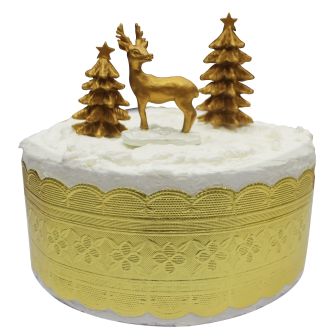 Luxury Boxed Gold Stag Scene