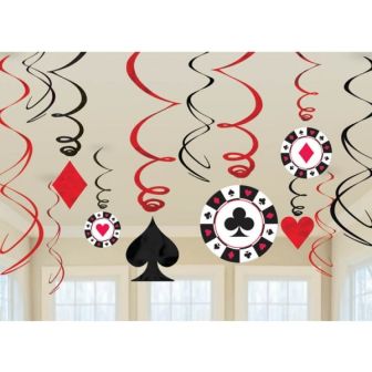 Casino Swirls Decorations