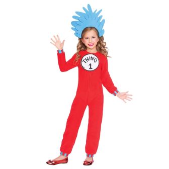 Dr. Seuss Thing One & Two Jumpsuit - Child Costume