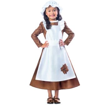 Victorian Girl Costume - Age 5-6 Years