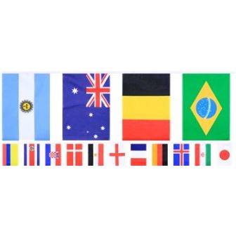 World Cup 2018 Flag Bunting - 9.9m Polyester Bunting
