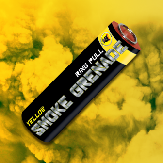 Yellow Smoke Grenade - Black Cat Fireworks