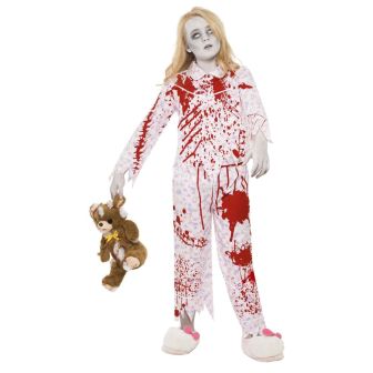 Zombie Pyjama Girl Costume - Medium